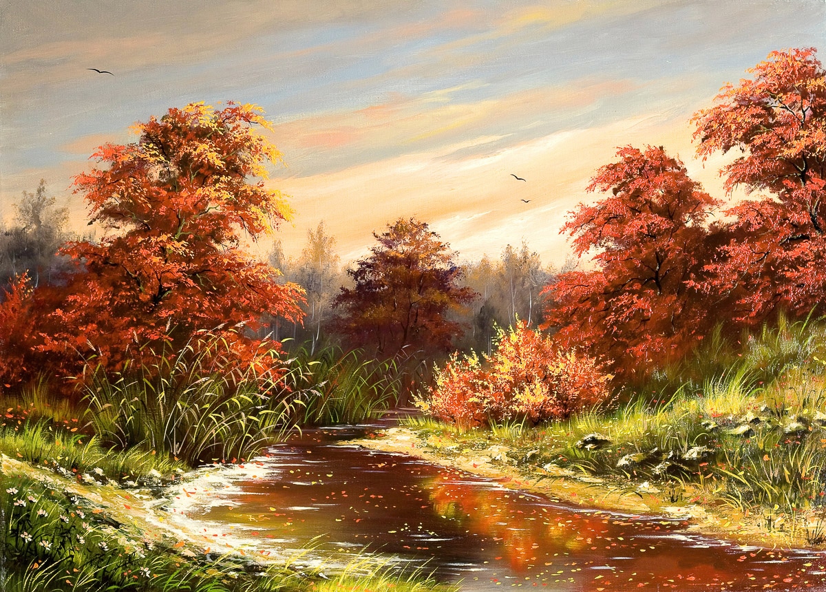 Papermoon Fototapete "Herbstlandschaft" Papermoon Fototapete "Herbstlandschaft" von Papermoon