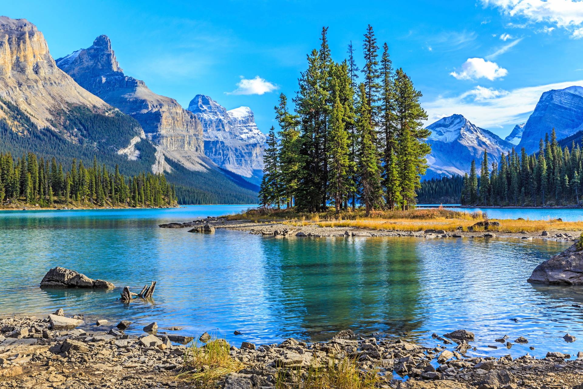 Papermoon Fototapete "Spirit Island in Maligne Lake" Papermoon Fototapete "Spirit Island in Maligne Lake" von Papermoon