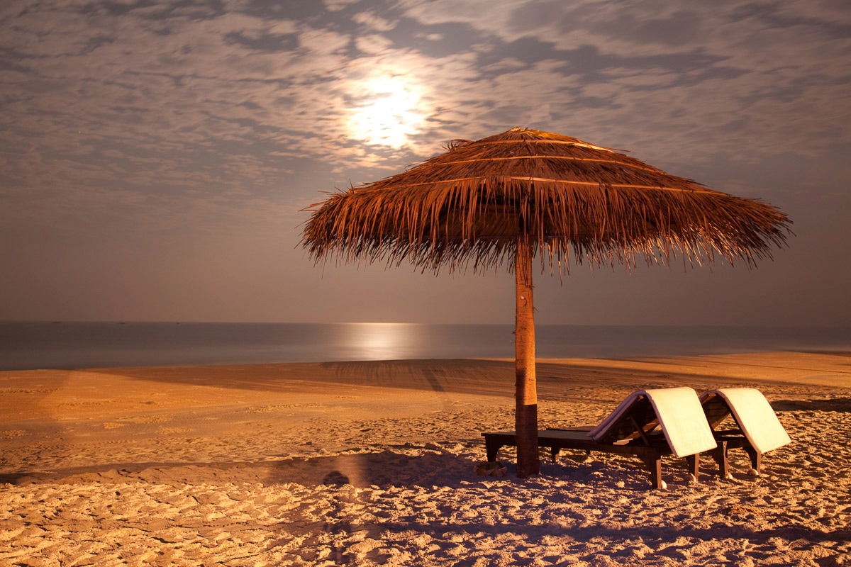 Papermoon Fototapete "Sunser Beach" Papermoon Fototapete "Sunser Beach" von Papermoon
