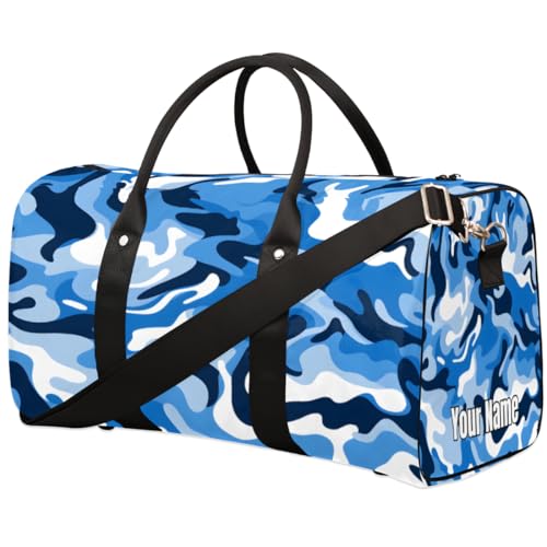 Sport-Tragetasche, Sporttasche, Camouflage, Retro-Druck, individueller Name für Damen und Herren, wasserdichte Baseballtasche, faltbar, persönliche Gegenstände, Reisetasche für Wochenender, von Pardick