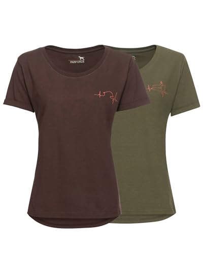 Parforce Damen 2er-Set T-Shirts Heartbeat Braun/Oliv XL Parforce Damen 2er-Set T-Shirts Heartbeat Braun/Oliv XL von Parforce