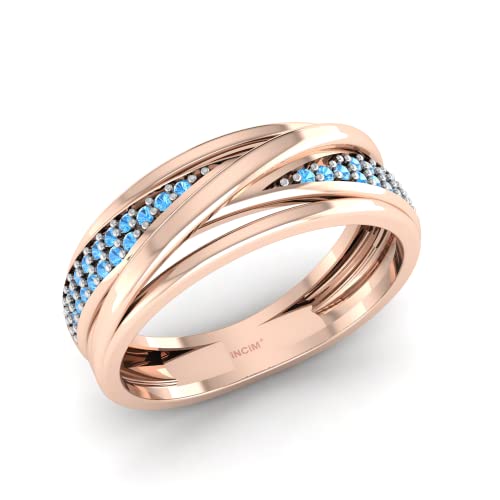 Pargold® 8K 333 Gold Ring für Frauen | Leicht und hypoallergen | Winzige körnige Kristalle mit Doppelhelix-Design | Ideal für besondere Anlässe wie Hochzeit, Jahrestag, Geburtstag von Pargold