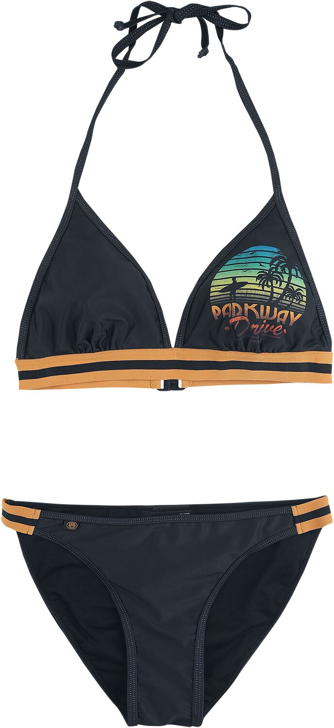 Parkway Drive Bikini-Set - EMP Signature Collection - S bis XXL - für Damen - Größe M - schwarz/orange  - EMP exklusives Merchandise! von Parkway Drive