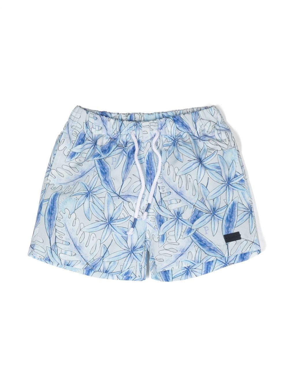 Patachou Badeshorts mit Logo-Patch - Blau von Patachou