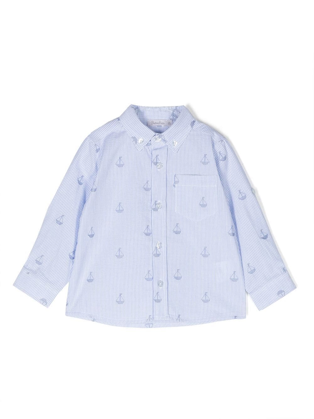 Patachou Button-down-Hemd mit Booten - Blau von Patachou