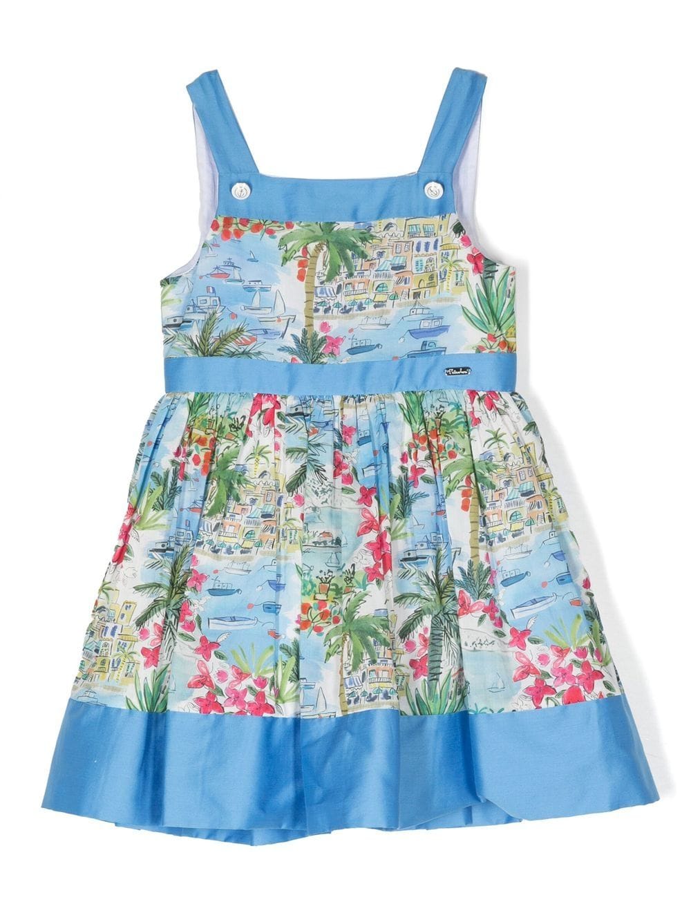 Patachou Kleid mit Sea Liberty-Print - Blau von Patachou