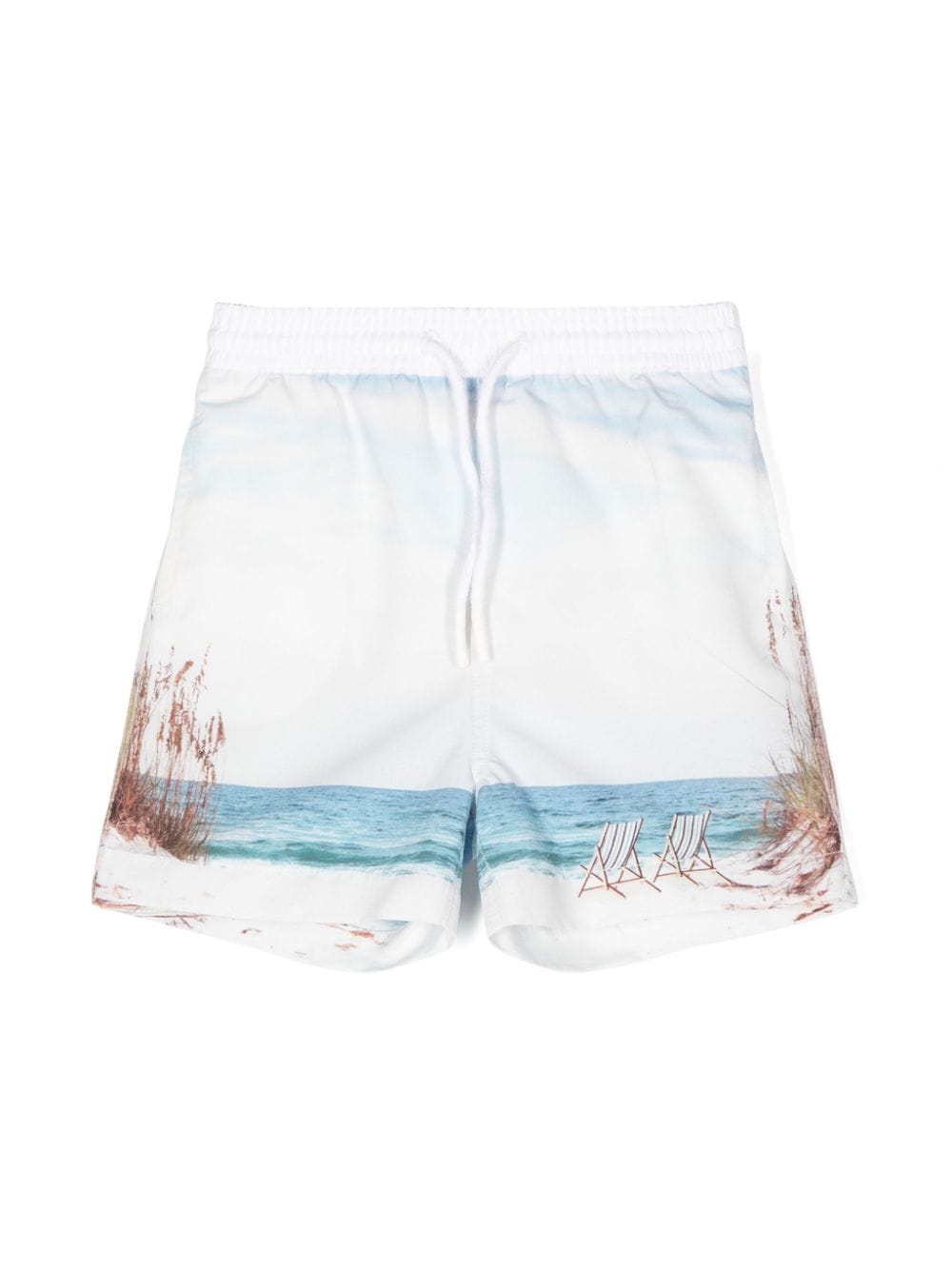 Patachou Badeshorts mit Strand-Print - Blau von Patachou