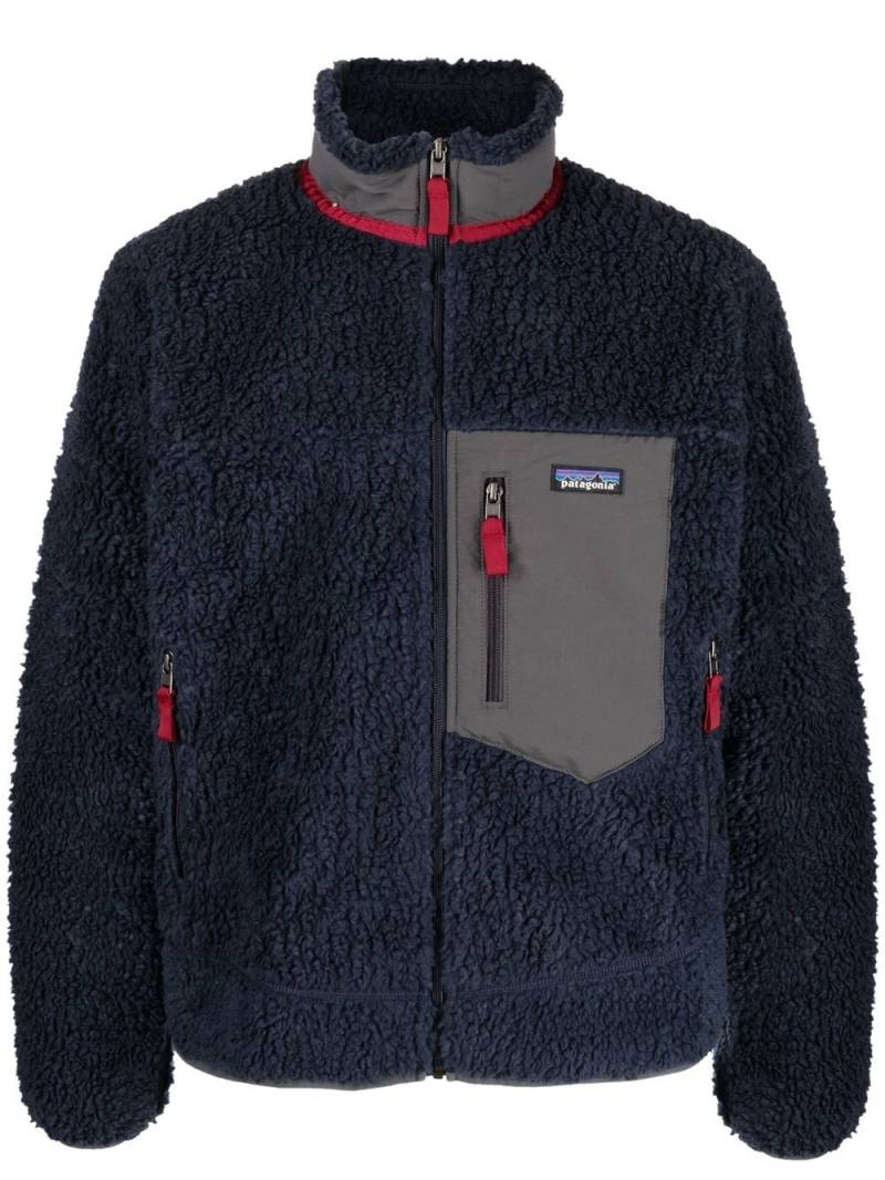 Patagonia Fleecejacke mit Logo-Patch - Blau von Patagonia