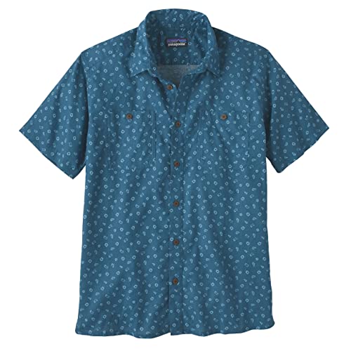 Patagonia Herren M's Back Step Shirt Tops, Hexe: Wavy Blue, XL von Patagonia