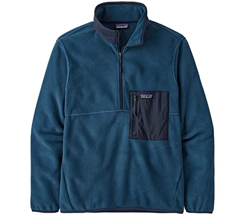 Patagonia Herren M's Microdini 1/2 Zip P/O T-Shirt, Tidepool Blue, M von Patagonia