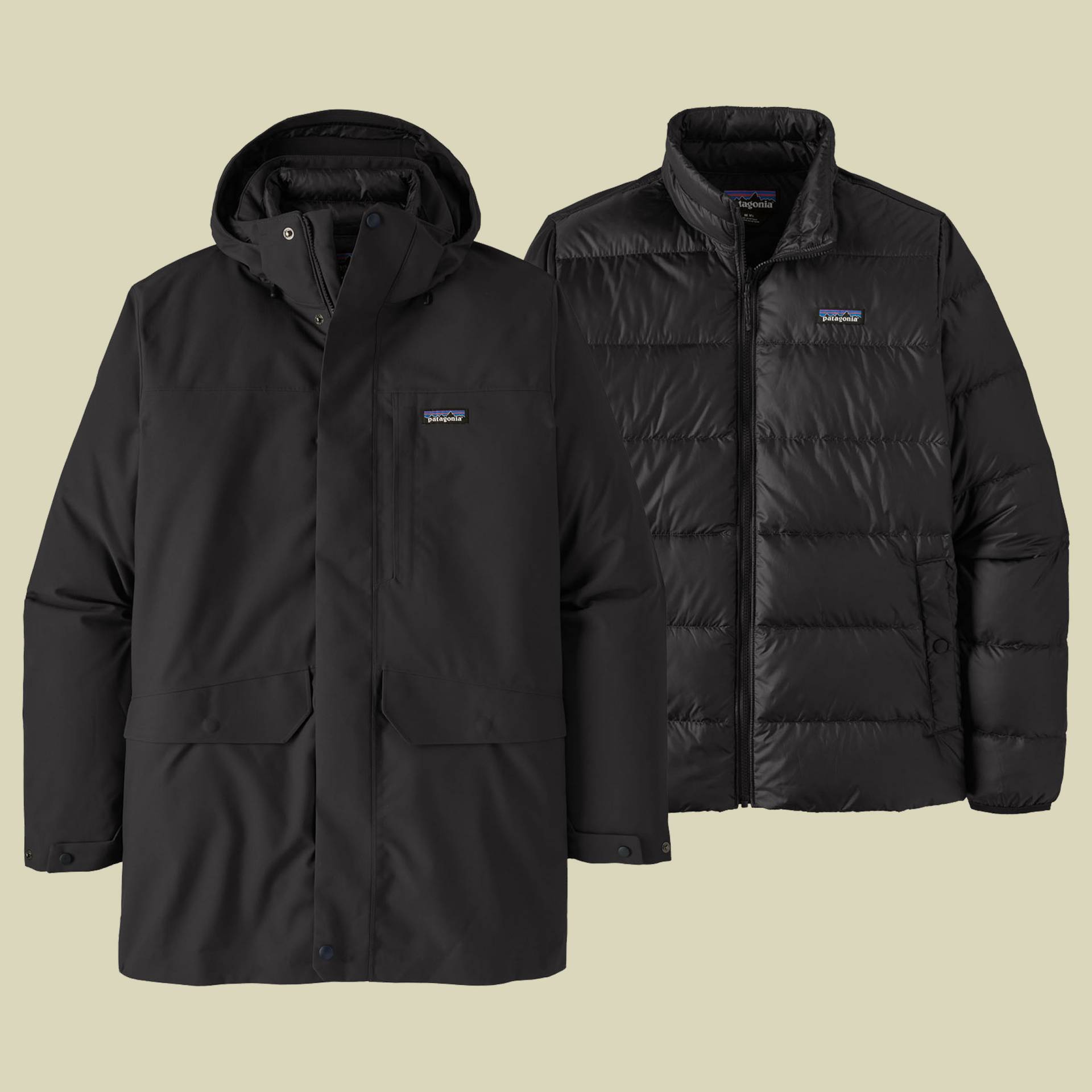 Tres 3-in-1 Parka Men Größe L  Farbe black von Patagonia