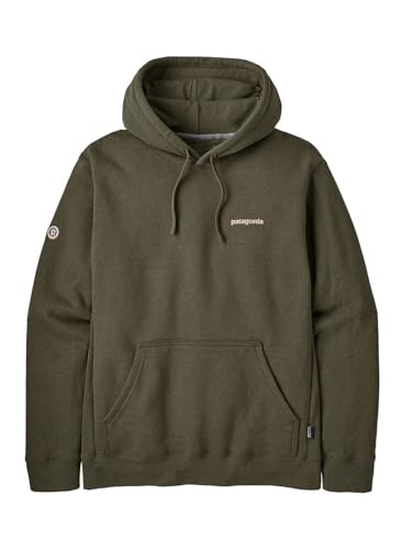 Patagonia Unisex Fitz Roy Icon Uprisal Hoody Sweatshirt, Grün (Basin Green), L von Patagonia