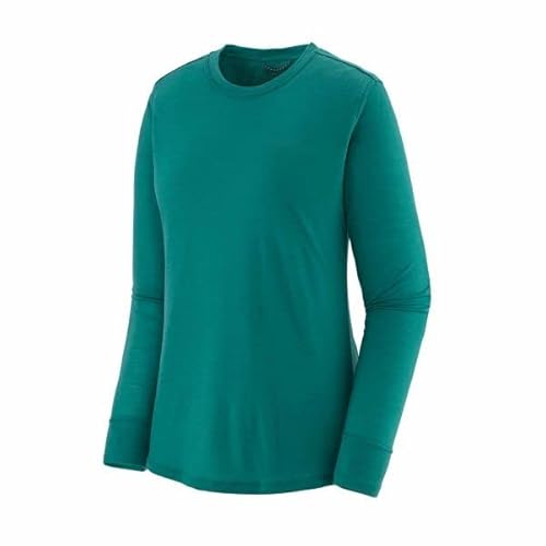 Patagonia Women's Long-Sleeved Cap Cool Merino Shirt Skline Borealis Green (as3, Numeric, Numeric_42, Numeric_44, Regular, Regular) von Patagonia