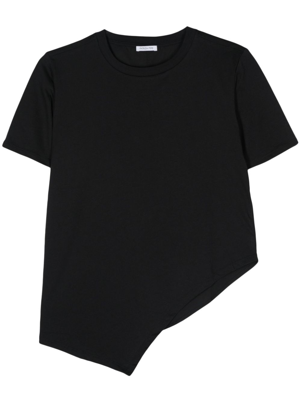 Patrizia Pepe Asymmetrisches T-Shirt - Schwarz von Patrizia Pepe