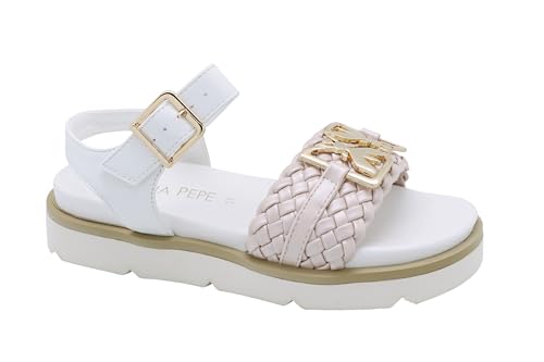 Patrizia Pepe PJ295.21_31 Sandal, White, EU Schmal von Patrizia Pepe