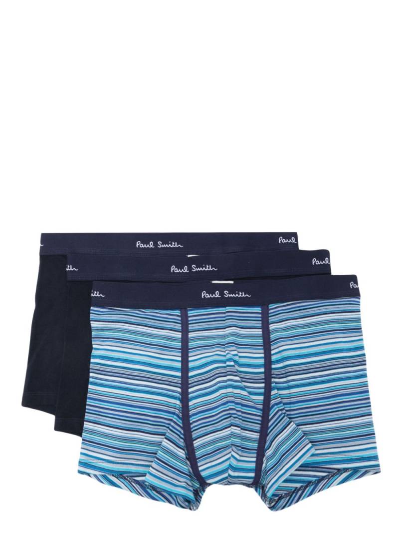 Paul Smith 3er-Pack Boxershorts mit Logo-Jacquard - Blau von Paul Smith