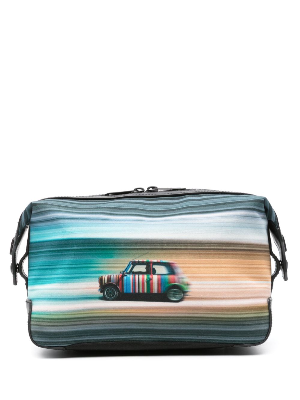 Paul Smith Mini Blur Kulturbeutel - Blau von Paul Smith