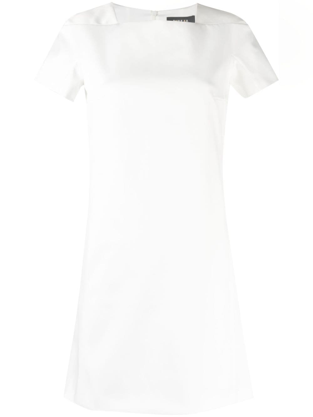 Paule Ka Kleid mit eckigem Ausschnitt - Weiß von Paule Ka