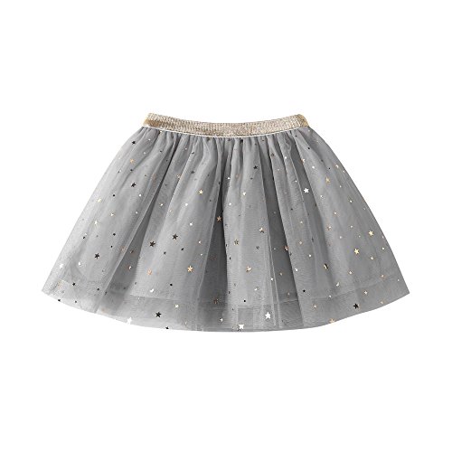 Glitzer Rock Mädchen - Regenbogen Geschenk Kinder Glitzer Tutu Ballett Karneval Party Tüllrock Tütü Fashion Abschlussball Höhe Taille Tüll Rock von Pdakieyxnd