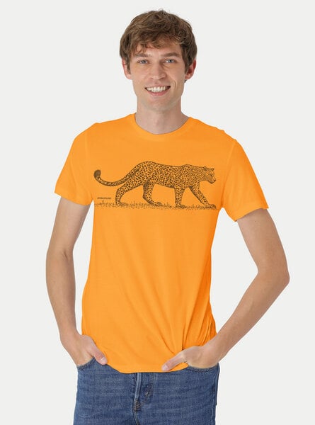 Peaces.bio - handbedruckte Biomode Bio Fit T-Shirt Leopard Herren von Peaces.bio - handbedruckte Biomode