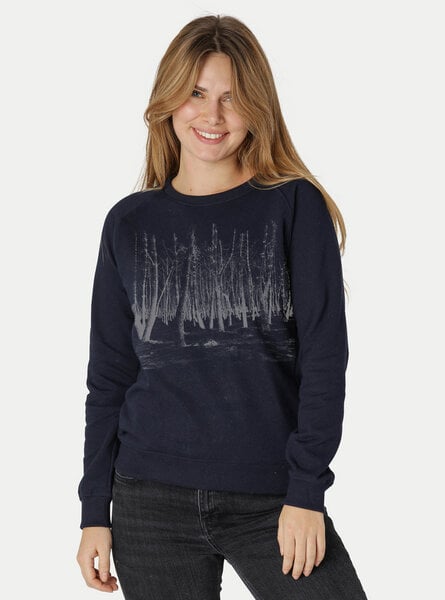 Peaces.bio - handbedruckte Biomode Damen Sweatshirt Woodland von Peaces.bio - handbedruckte Biomode