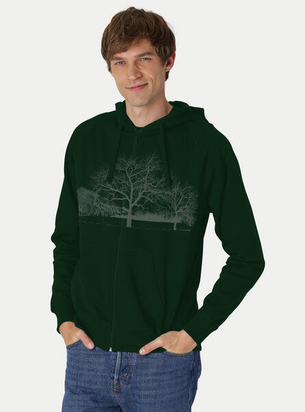 Peaces.bio - handbedruckte Biomode Zip-Hoodie Landscape Herren von Peaces.bio - handbedruckte Biomode