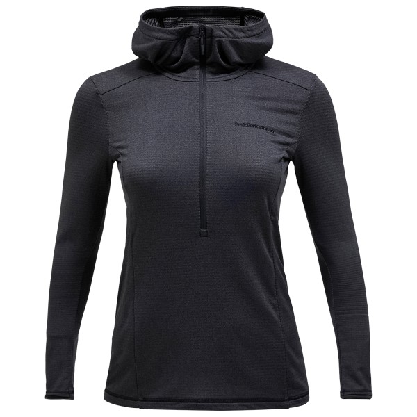 Peak Performance - Women's Light Hooded Fleece Half Zip - Fleecepullover Gr M schwarz von Peak Performance