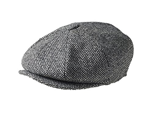 Peaky Blinders Cap - 1 Stück - Jungen - Zeitungsverteiler, Gr.- XXL, Black Bird''s Eye Tweed von Peaky Blinders