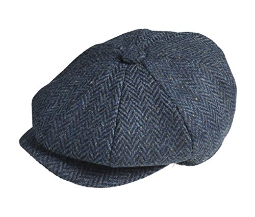 Peaky Blinders Cap - 8 teilig - Wolle - Jungen - Zeitungsverteiler, Blau von Peaky Blinders