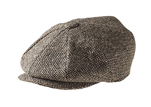 Peaky Blinders Cap - 8 teilig - Wolle - Jungen - Zeitungsverteiler, Braun von Peaky Blinders