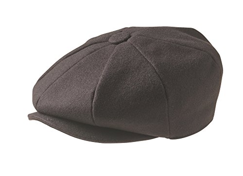 Peaky Blinders Tellermütze, „Newsboy“-Stil, Wolle, 8 Stoffstücke Gr. Large (59 cm), braun von Peaky Blinders