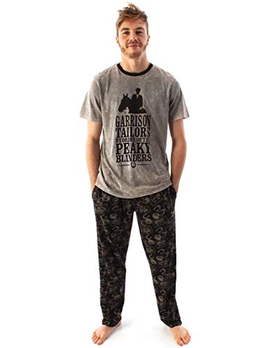 Peaky Blinds Pyjamas Herren Tommy Shelby Family T-Shirt & Lounge Hosen PJ Set XXL von Peaky Blinders