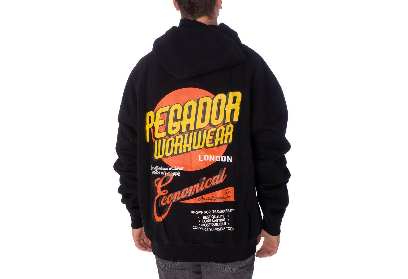 Pegador Hoodie Pegador Docks Oversized Hoodie Herren Kapuzenpullover schwarz (1-tlg) von Pegador