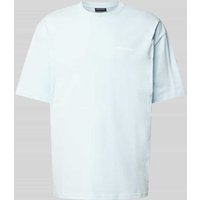 Pegador Oversized T-Shirt mit Label-Print Modell 'LOGO' in Hellblau, Größe S von Pegador