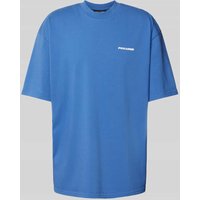 Pegador Oversized T-Shirt mit Logo und Rundhalsausschnitt in Blau, Größe L von Pegador