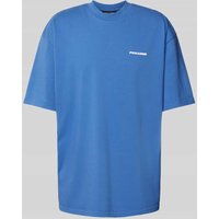 Pegador Oversized T-Shirt mit Logo und Rundhalsausschnitt in Blau, Größe S von Pegador
