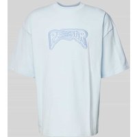 Pegador T-Shirt mit Label-Stitching Modell 'AVON' in Hellblau, Größe S von Pegador