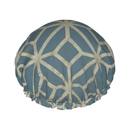coral coloured patterns Print Soft Shower Cap for Women, Reusable Environmental Protection Hair Bath Caps von Peiyeety