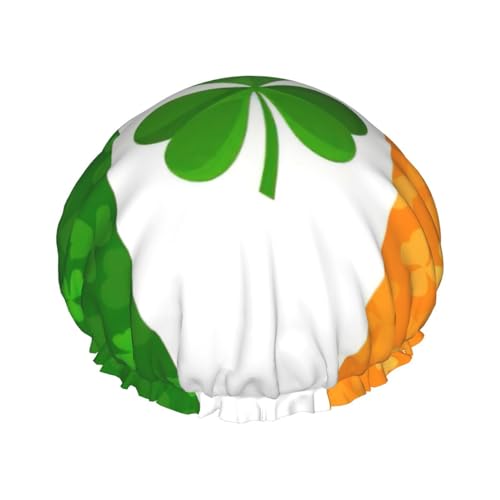 irish flag Print Shower CapSoft,Reusable, Double WaterproofBath Hat Women,Breathable, von Peiyeety