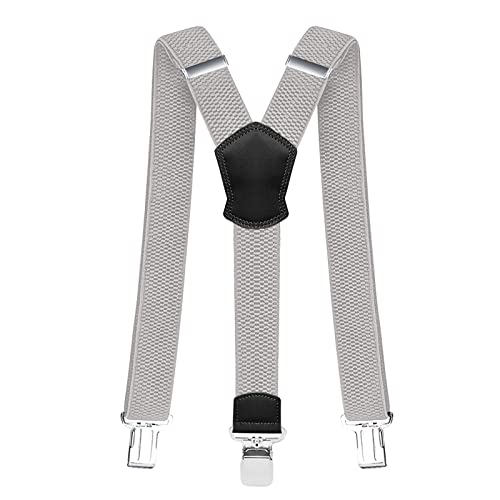 Pejoye Hosenträger für Herren Breit 4 cm Y Förmige mit Extra Starken Metall Clips Durable Elastic Verstellbare Einheitsgröße für Männer und Damen von Pejoye