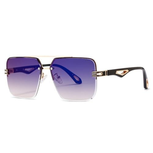 PenKee Quadratische Sonnenbrille für Damen, Vintage-Sonnenbrille für Herren, Retro-Sonnenbrille von PenKee