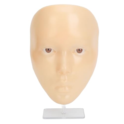 5D-Make-up-Übungs-Gesichtsbrett aus Silikon mit 78-Farben-Palette, Pinseln, Falschen Wimpern, Eyeliner, Augenbrauenstiften, Reinigungsöl und Kosmetiktasche, Ganzgesichtsübung von PenRux