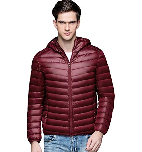 Leichte Daunenjacke Herren Mit Kapuze Daunenmantel Steppjacke Daunen Winterjacke Herren Leicht Männer Down Jacket Light Daunenjacken Ultraleichte Dünne Steppjacken Winter Übergröße Sportliche Rot XL Leichte Daunenjacke Herren Mit Kapuze Daunenmantel Steppjacke Daunen Winterjacke Herren Leicht Männer Down Jacket Light Daunenjacken Ultraleichte Dünne Steppjacken Winter Übergröße Sportliche Rot XL von Pengniao