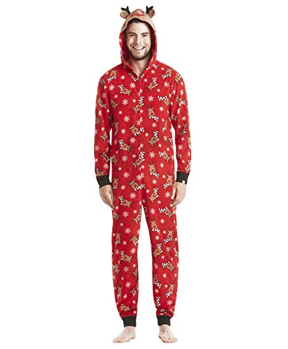 Weihnachts Schlafanzug Familie Einteiler Onesie Weihnachten Pyjama Damen Weihnachts Schlafanzüge Herren Kinder Jungen Mädchen Baby Weihnachtspyjama Jumpsuit Nachtwäsche Erwachsene Männer Winter L von Pengniao