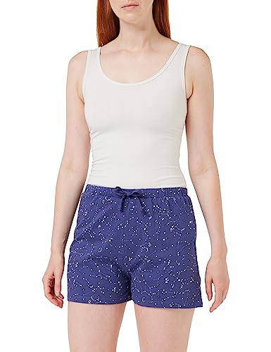 People Tree Damen Constellation Pyjama-Shorts, blau, 34 von People Tree