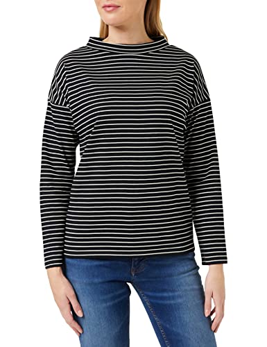 People Tree Damen Nova Stripe Top Oberteil, Schwarz, 40 von People Tree