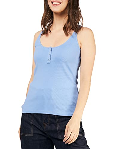 People Tree Damen Soki Rib Vest, Kornblume (Blau), 42 von People Tree