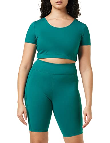 People Tree Damen Yoga Scoop Crop Top, Schattierte Fichte, 36 von People Tree