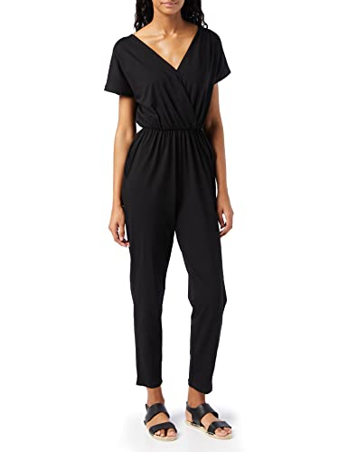 Peopletree Damen Oliana Jumpsuit, Schwarz (Black Bk), 36 (Herstellergröße: 10) von People Tree