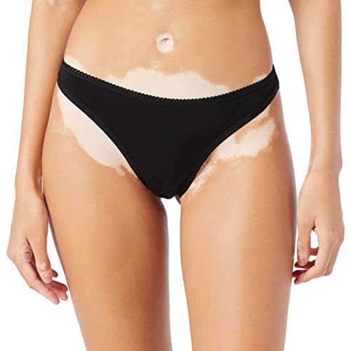 Peopletree Damen Organic Thong Tanga, Schwarz (Black Bk), 40 (Herstellergröße: 14) von People Tree